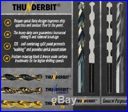 Cobalt Drill Bit Set USA Made ThunderBit M42+ Lifetime Warranty (Select Set)