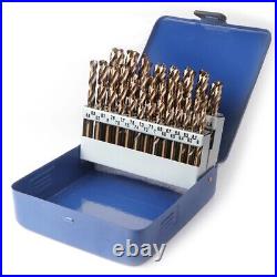 Cobalt Drill Bit Set for Hard Metal Stainless Steel, 41pcs 6MM-10MM