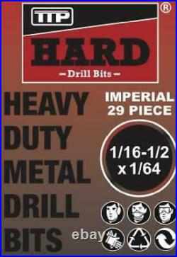 Cobalt M35 Imperial Drill Kit By Ttp Hard Drills 29 Piece Drill Bit Set 1/16
