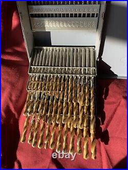 Cobalt Number Size 1-60 TiN Coated Drill Bit Set withindex
