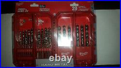 Cobalt Red Helix Drill Bit Set for Drill Drivers Power Tool Accessory 29 Piece