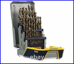 Cobalt Steel Spiral Drill Bit Set High Quality 1/16 to 1/2 Size 29pc with Case