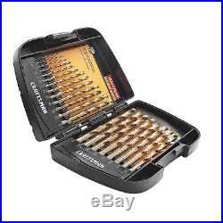 Craftsman Drill Bit Set 29 Piece Cobalt Portable Drills Heavy Duty Metal Case