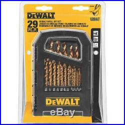 DEWALT 29-Piece Thick & Durable Cobalt Jobber Drill Bit Set DD4069 New