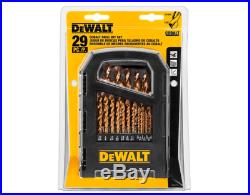 DEWALT Cobalt Set 29 Piece Power Tool Drill Drilling Bit Bits Kit Twist Straight