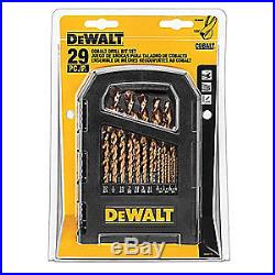 DEWALT Cobalt Steel Twist Drill Bit Set, 29-pc, 1/16 to 1/2In, DD4069