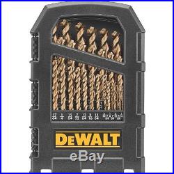 DEWALT DW1269 29Piece Cobalt PilotPoint Metal Drill Bit Index Set
