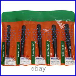 DRILL AMERICA POUDWDCO 9/16-1 5Pc. Cobalt Reduced Shank Drill Bit Set, Number