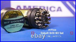 - D/A29J-CO-PC 29 Piece M42 Cobalt Drill Bit Set in round Case