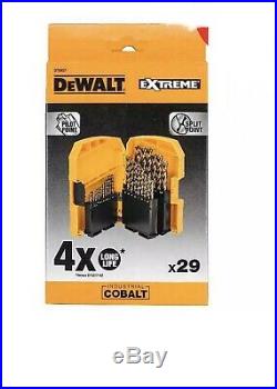 Dewalt Dt4957 29pce Extreme Industrial Cobalt Hss E Metal Drill Bit Set