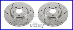 Disc Brake Rotor Set-Extreme Performance Drilled and Slotted Brake Rotor Front
