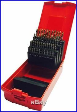 Dormer A095 A002 202 51pc 1-6mm X 0.1 HSS tin coat drill set hard plastic box