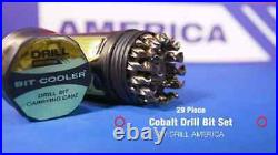 Drill America 29 Pc Cobalt Jobber Length Drill Bit Set