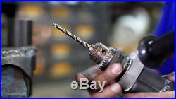 Drill America 33 Piece m35 Cobalt Reduced Shank Drill Bit Set in Wood Case 1/2