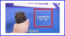 Drill America DWD29J-CO-PC 29 Piece M35 Cobalt Drill Bit Set in Round Case