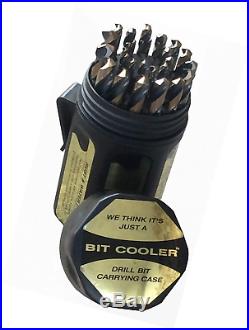 Drill America DWD29J-CO-PC Qualtech 29 Piece Cobalt Steel Jobber Length Bit Set