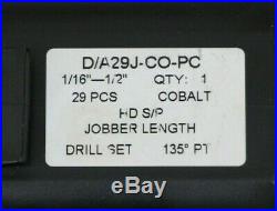 Drill America D/A29J-CO-PC 29 PCS Drill Set 1/16-1/2