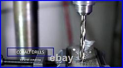 Drill America D/A29J-CO-PC 29 Piece M42 Cobalt Drill Bit Set in Round Case 1/