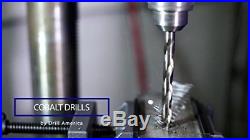 Drill America D/A60J-CO-SET 60 Piece Cobalt Steel Jobber Length Drill Bit Set in