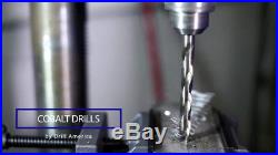 Drill America D/A60S-CO-SET 60 Piece Cobalt Steel Screw Machine Length Bit