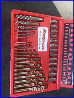 For SNAP-ON 35 Pc. Screw Extractor/LH Cobalt Drill Bit Set New Open Box