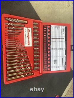 For SNAP-ON 35 Pc. Screw Extractor/LH Cobalt Drill Bit Set New Open Box