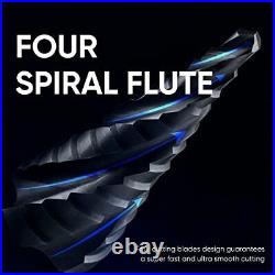 Four Spiral Flute Cobalt Step Drill Bit Set 1/8-7/83Pcs Impact Ready Bit