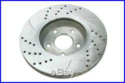 Front Rear Set (4) Drill Slotted Performance Rotors For 04-12 Chevrolet Malibu
