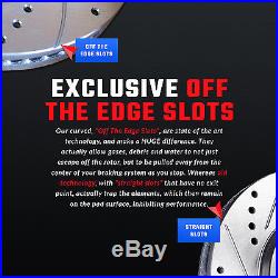 Front & Rear Set Drilled & Slotted Performance Brake Rotors Atl060022