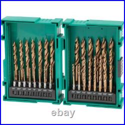 Grizzly PRO T34017 29 Pc. M35 Cobalt Step Point Drill Bit Set