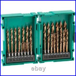 Grizzly PRO T34017 29 Pc. M35 Cobalt Step Point Drill Bit Set