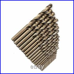 HSS Twist Drill Bit Set M42 High Speed Steel 8% Cobalt Copper Aluminum Iron Wood