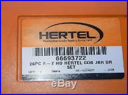 Hertel 26pc Size A to Z 135° Point Bright Finish Cobalt Drill Bit Set 66693722