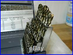 Hertel Cobalt Screw Machine Length Drill Bit Set 1/16 to 1/2 135° 07574999