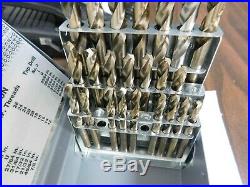 Hertel Incomplete Gold Finish Cobalt Screw Machine Length Drill Bit Set 07574999