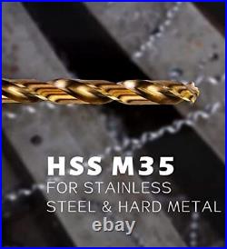 Hss Cobalt Drill Bits Set 29PCS Triangle Shank, Industry Drill bits M35-29PCS