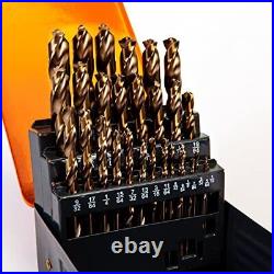 INTOO Hss Cobalt Drill Bits Set 29PCS Triangle Shank, Industry Drill bits with