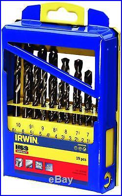 IRWIN 10502569 HSS Pro Cobalt Drill Bit Set Pack of 19