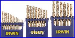 IRWIN Drill Bit Set, M35 Cobalt Alloy Steel Steel, 29-Piece 29pc Pro Case