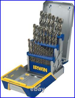 IRWIN Drill Bit Set, M35 Cobalt Alloy Steel Steel, 29-Piece 3018002