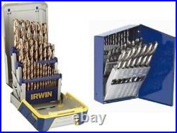 IRWIN Drill Bit Set, M35 Cobalt Alloy Steel Steel, 29-Piece (3018002)