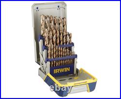 IRWIN Drill Bit Set, M35 Cobalt Steel, 29-Piece (3018002)