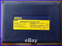 IRWIN HANSON 3101010 Extractor/Drill Set, HSS, Cobalt, 48 Pcs