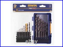 IRWIN HSS Cobalt Drill Bit Set, 15 Piece IRWIW3036501