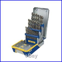 IRWIN Tools Cobalt High-Speed Steel Drill Bit, 29-Piece Metal Index Set