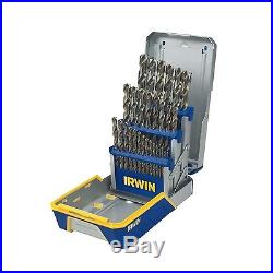 IRWIN Tools Cobalt High Speed Steel Drill Bit 29 Piece Metal Index Set 3018002