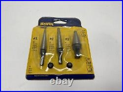 IRWIN UNIBIT SET IN KIT BAG 33461502 3PC HSS New Old Stock 2003 Made In USA