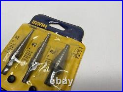 IRWIN UNIBIT SET IN KIT BAG 33461502 3PC HSS New Old Stock 2003 Made In USA