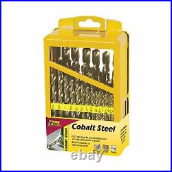 IVY Classic 04194 29-Piece Cobalt Steel Drill Bit Set, 135-Degree Split Point