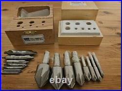 Interstate Countersink Drill Bit Set Machinist Tool Lot (2) Tools Collection